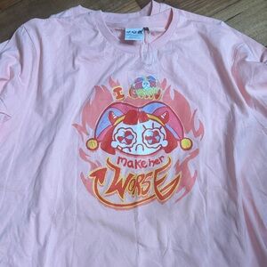 Unisex Pink Graphic Tee - 'Make Her Worse'